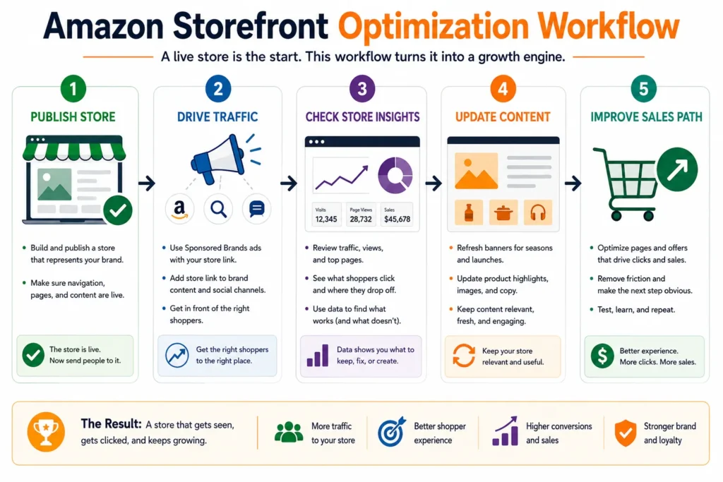amazon storefront optimization workflow new