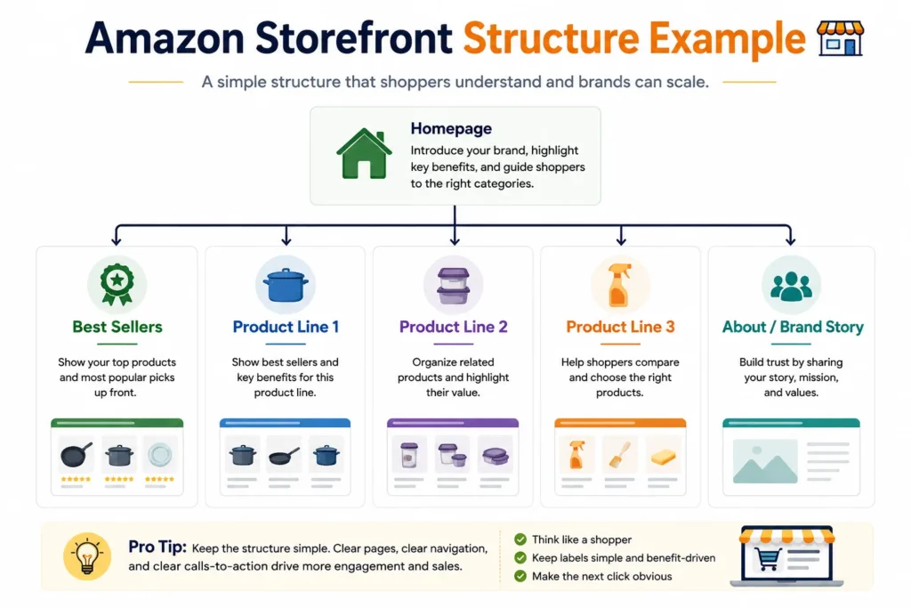 amazon storefront structure example