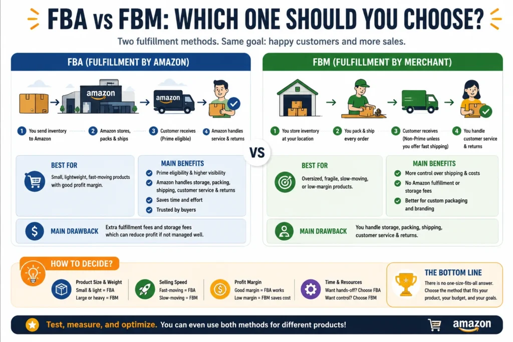 fba vs fbm amazon sellers