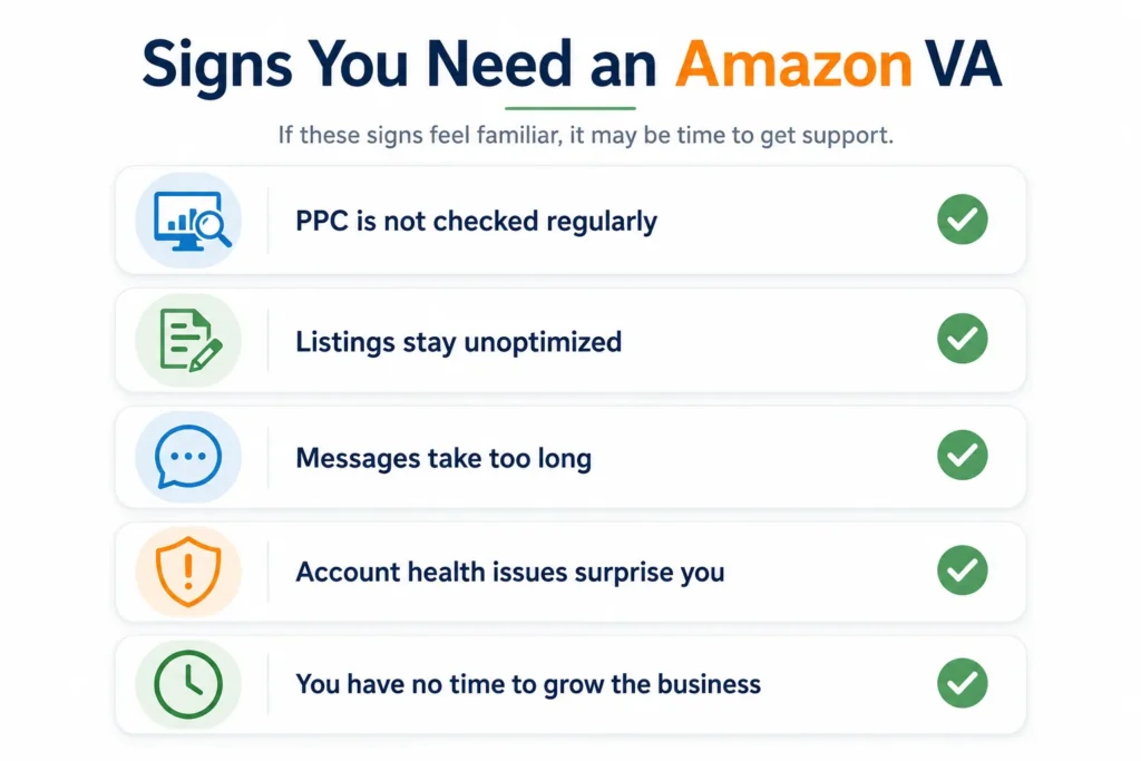 signs you need amazon va